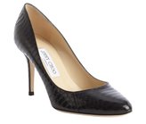 Thumbnail for your product : Jimmy Choo black snakeskin almond toe pumps