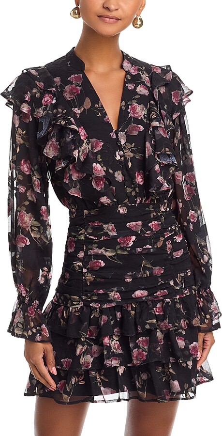 Aqua Puff Sleeve Mini Dress - Exclusive - ShopStyle