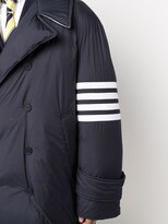 Thumbnail for your product : Thom Browne 4-Bar padded peacoat