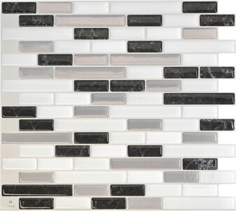 Smart Tiles Peel and Stick Gel Backsplash Tile Muretto 10'' x 9'' (Set of 4)