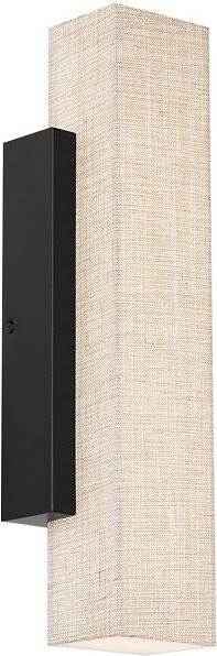 dweLED Volga LED Outdoor Wall Sconce in Black