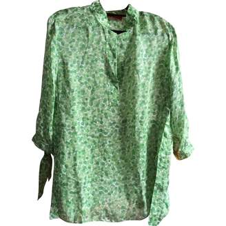 Carolina Herrera Green Silk Top for Women