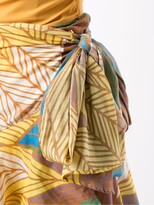 Thumbnail for your product : AMIR SLAMA Printed Wrap Skirt With Panels