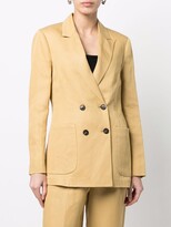Thumbnail for your product : Tela Double-Breasted Button Blazer