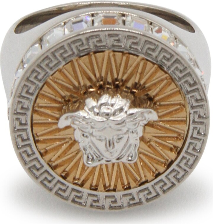 Versace Medusa Embellished Ring - ShopStyle Jewelry