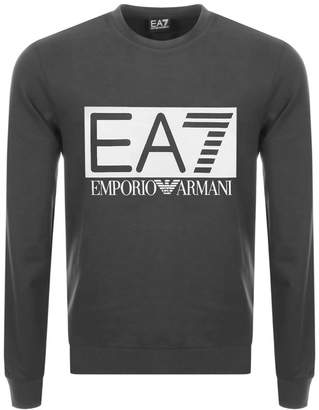 Emporio Armani Ea7 EA7 Logo Sweatshirt Grey