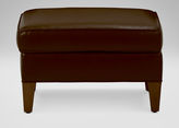 Thumbnail for your product : Ethan Allen Adam Leather Ottoman