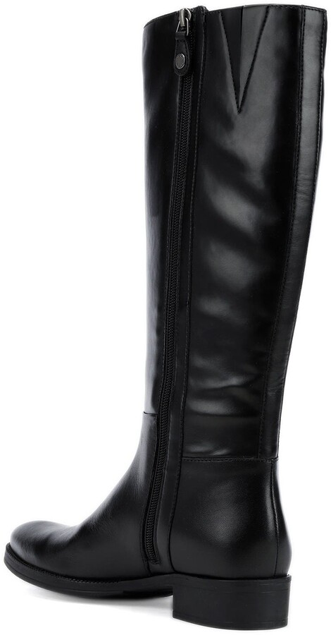 Geox Lacey Tall Leather Boot - ShopStyle