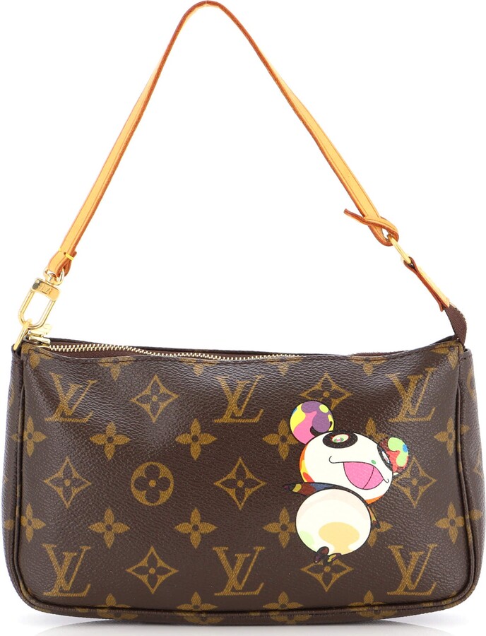 Handbags Louis Vuitton Louis Vuitton LV Friend Panda Bear Shoulder Bag Cotton Black White M57414 37880a