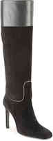Thumbnail for your product : Roger Vivier Women's Suede and Leather Tall Boot -Black