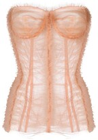 Thumbnail for your product : Dolce & Gabbana Tulle Corset Style Blouse