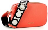 Thumbnail for your product : Coccinelle Red Grainy Leather Mini Camera Bag w/Canvas Shoulder Strap