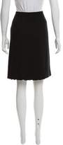 Thumbnail for your product : Valentino Embellished Virgin Wool Skirt