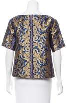Thumbnail for your product : Suno Floral Short Sleeve Blouse