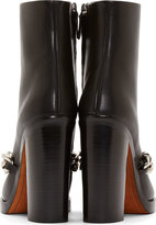 Thumbnail for your product : Givenchy Black Leather Silver Chain Mirta Boots