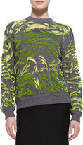 Thumbnail for your product : Alexander Wang Paisley-Flocked Pullover Sweater