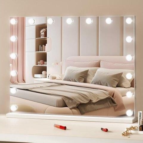 VEVOR Hollywood Vanity Mirror With Lights w/ USB Type C Desktop Wallmount 23.6in