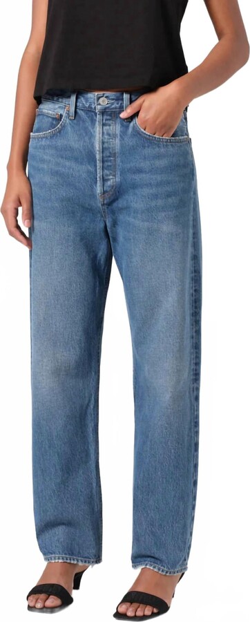 AGOLDE 90'S Mid Rise Straight Jeans In Blue