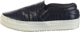 Celine Embossed Leather Sneakers