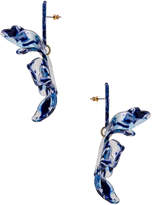 Thumbnail for your product : Lele Sadoughi Paper Lily Earrings in Ocean Blue | FWRD