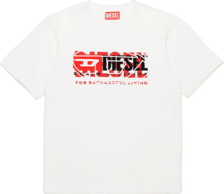 Diesel Kids logo-print T-shirt
