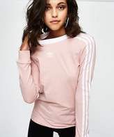 Thumbnail for your product : adidas 3 Stripes Long Sleeve Pink Spirit