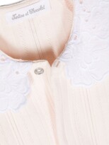 Thumbnail for your product : Tartine et Chocolat Lace-Collar Knit Pyjama