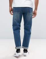 Thumbnail for your product : ASOS Stretch Straight Jeans In Mid Blue
