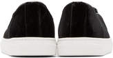Thumbnail for your product : Charlotte Olympia Black Velvet Cool Cats Slip-On Sneakers