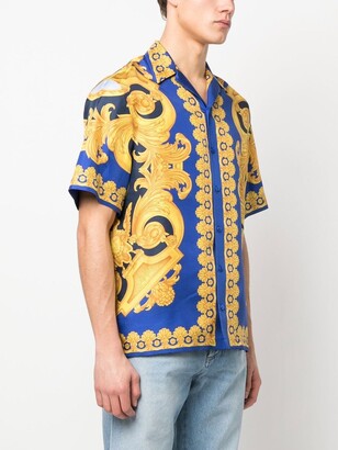 Versace Baroque-Print Silk Shirt - ShopStyle