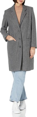 Amazon Essentials Women's Oversized Plush Button-Front Coat