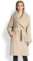 Thumbnail for your product : Armani Collezioni Portrait-Collar Wrap Coat