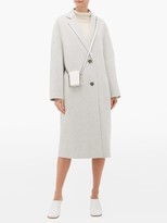 Thumbnail for your product : Joseph Newman Single-breasted Wool-blend Coat - Light Grey