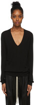 Thumbnail for your product : Rick Owens Black Soft V-Neck Sweater
