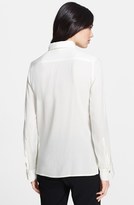 Thumbnail for your product : Halston Cowl Neck Stretch Silk Blouse