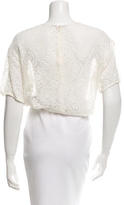 Thumbnail for your product : RED Valentino Short Sleeve Lace Top