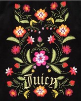 Thumbnail for your product : Juicy Couture Girls Logo Velour Garden Embroidery Robertson Jacket