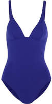 Thumbnail for your product : Eres Tropik Frangipani Braided Swimsuit - Royal blue