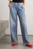 Thumbnail for your product : Rag & Bone Miramar Printed Cotton-jersey Pants - Blue