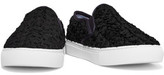 Thumbnail for your product : Tory Burch Rosette Appliquéd Grosgrain Slip-On Sneakers