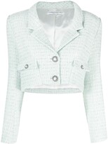 Thumbnail for your product : Alessandra Rich Cropped Double-Breasted Jacket