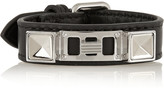 Thumbnail for your product : Proenza Schouler PS11 leather and silver-tone bracelet