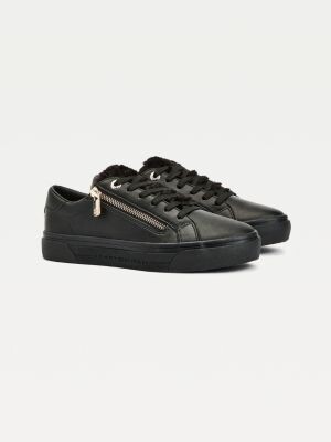 warm lined vulcanised flatform trainers