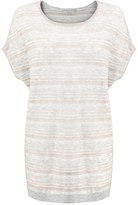 Thumbnail for your product : Oliver Bonas Dawa Metallic Stripe Knitted Top