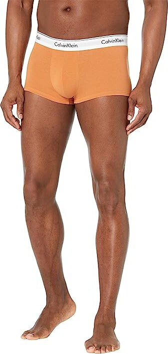Calvin Klein Underwear Modern Cotton Stretch Low Rise Trunks 3-Pack (Acid  Orange/Honey Brown/Black) Men's Underwear - ShopStyle Boxers