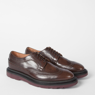 Paul Smith Men's Brown Calf Leather 'Grand' Brogues