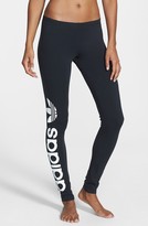 adidas trefoil leggings grey