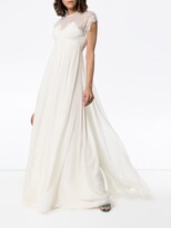 Thumbnail for your product : Giambattista Valli Cap Sleeve Lace Insert Empire Line Maxi Dress