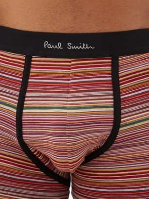 Paul Smith Pack Of Three Cotton-blend Boxer Briefs - Multi