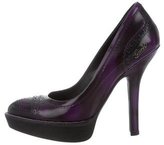 Thumbnail for your product : Gucci Leather Platform Pumps
